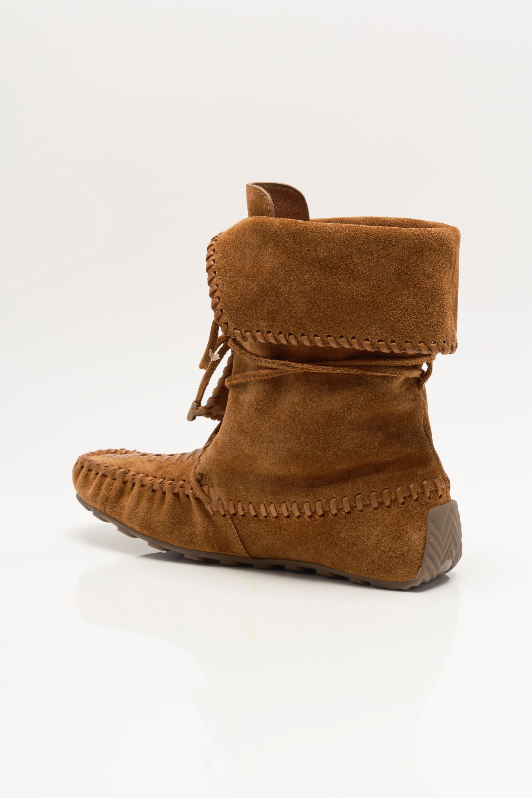 Misty Moccasin Boot Cognac Suede - Image 2